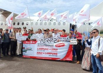 Wings Air Resmikan Rute Tanjung Karang ke Krui