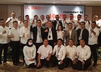 PT SANY PERKASA Bukukan Penjualan SANY Excavator 10.299 Unit Tersebar di Indonesia
