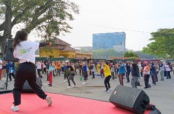 Pegadaian Medan Gelar Senam Sehat dan Pemeriksaan Kesehatan Gratis