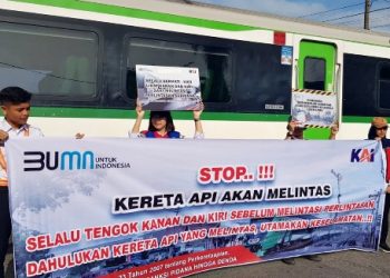 Divre II Sumbar Laksanakan Sosialisasi Keselamatan Di Perlintasan Sebidang