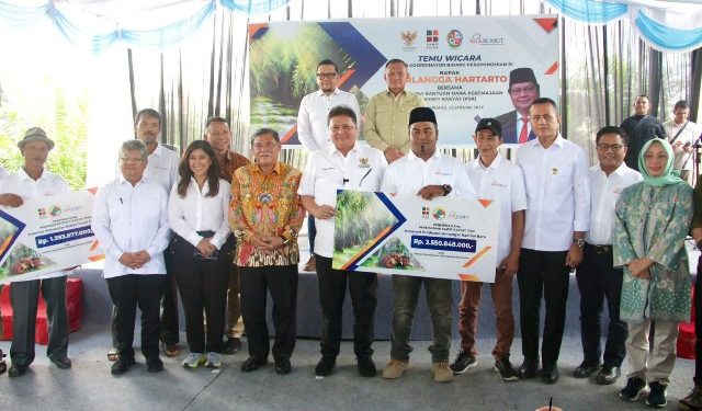 Ijeck Dampingi Airlangga Kunjungan ke Deliserdang