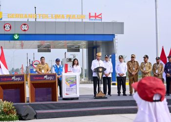 Presiden Jokowi Resmikan Jalan TOL INDRAPURA – LIMA PULUH DAN TEBING TINGGI – INDRAPURA