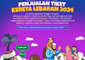 KAI Sumut sudah jual tiket KA Lebaran mulai 15 Februari 2024