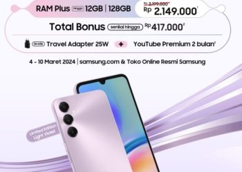 Galaxy A05s Light Violet Bikin OOTD Memukau