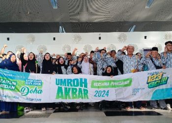 Pegadaian Lepas Keberangkatan 366 Jamaah Umrah Akbar