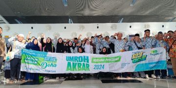 Pegadaian Lepas Keberangkatan 366 Jamaah Umrah Akbar