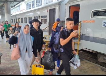 Penumpang Kereta Api Sumut pada H2 Lebaran Capai 10.500