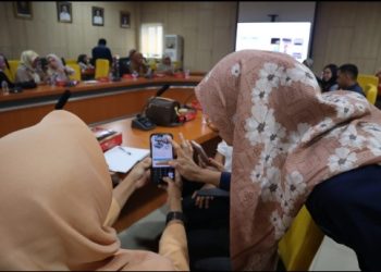 PLN UP3 Medan – Dharma Wanita Persatuan Dinas PPSDM Sumut Sosialisasikan Penggunaan PLN Mobile