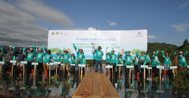 Agincourt Resources Tanam Lagi 60.000 Mangrove dan 50.000 Bibit Kerang dan Kepiting di Sumut