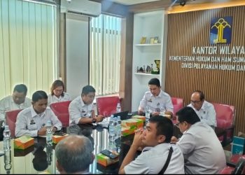 Kanwil Kemenkumham Sumut Gelar Rapat Pelaksanaan Audit Kepatuhan PMPJ Terhadap Notaris