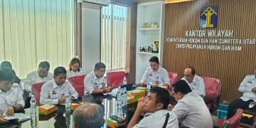 Kanwil Kemenkumham Sumut Gelar Rapat Pelaksanaan Audit Kepatuhan PMPJ Terhadap Notaris