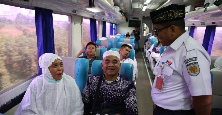 KAI Divre I Kembali Layani Kepulangan Jemaah Haji Kabupaten Labuhanbatu Sumut