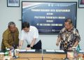 Poltekpar Medan – PT Deltaguna Indomegah Menandatangani MoU Pengembangan Lahan di Desa Hamparan Perak Deliserdang