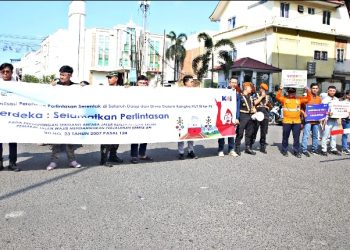 Sambut HUT RI ke-79, KAI Divre I Gelorakan Semangat Selamat di Perlintasan
