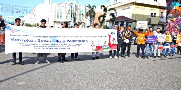 Sambut HUT RI ke-79, KAI Divre I Gelorakan Semangat Selamat di Perlintasan