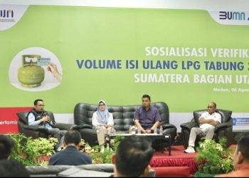 Pertamina Patra Niaga Regional Sumbagut – Direktorat Jenderal Migas ESDM Gelar Sosialisasi Verifikasi Volume Isi Ulang LPG 3 KG