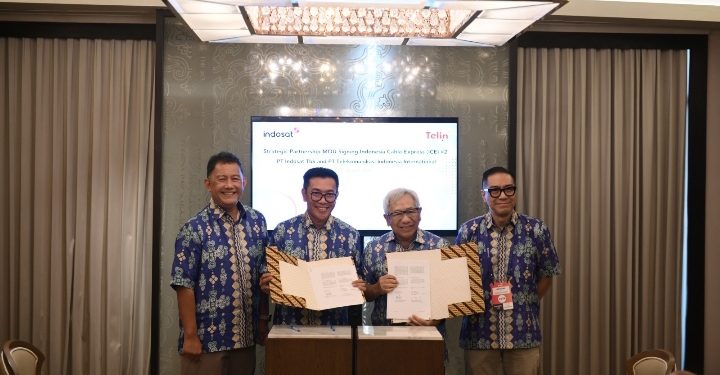 Telin – Indosat Ooredoo Hutchison Kerja Sama Kembangkan Indonesia Cable System Express 2