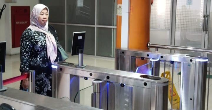 KAI Divre I Ujicoba Teknologi Face Recognition Boarding Gate di Stasiun Medan