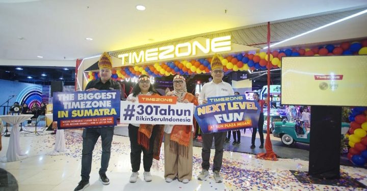 Timezone Terbesar di Sumatera hadir di Sun Plaza Medan, Ada 146 Permainan dan Atraksi