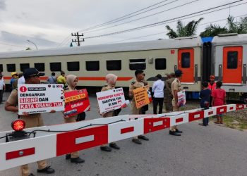 Gapeka 2025 Diberlakukan, KAI Divre I Sumut Himbau Masyarakat Waspada Saat Melintasi Perlintasan Sebidang