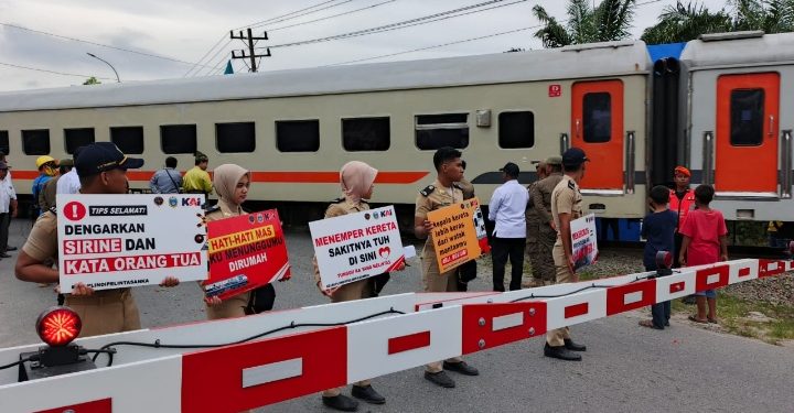 Gapeka 2025 Diberlakukan, KAI Divre I Sumut Himbau Masyarakat Waspada Saat Melintasi Perlintasan Sebidang