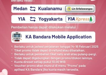 Rayakan Velentine, KAI Bandara Berikan Promo Diskon 14 Persen Untuk 140 Penumpang Setiap Hari