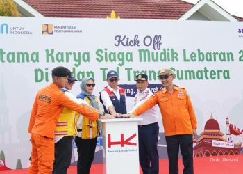Pastikan Mudik Tenang Dan Menyenangkan, Hutama Karya Gelar Apel Siaga Serentak
