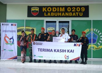 KAI Divre I Sumut Salurkan Bantuan Tanggung Jawab Sosial dan Lingkungan Senilai Rp267 Juta