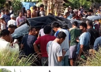 KA Angkutan Kosong BBM Kisarbu Ekspres relasi Kisaran – Labuan Tertemper Mobil Minibus di Perlintasanb Liar Km 114+5/6 Petak Jalan Stasiun Lima Puluh – Stasiun Perlanaan