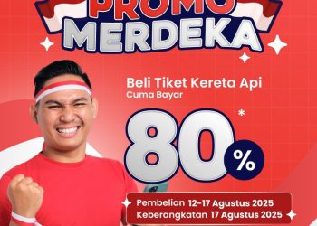 KAI Divre I Sumut Hadirkan Promo Merdeka Sambut HUT ke-80 RI