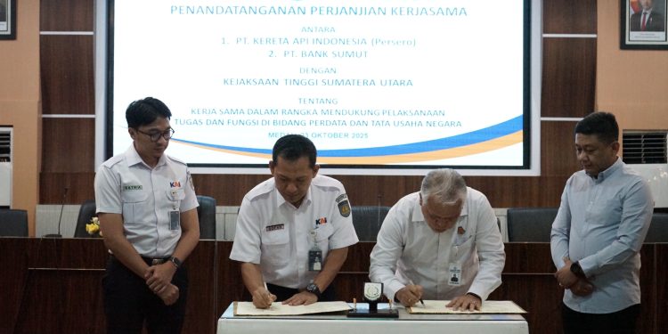 Kereta Api Indonesia – Kejati Sumut Teken Kerja Sama Untuk Selamatkan Aset