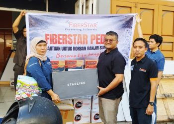 FiberStar Salurkan Bantuan Logistik dan Internet Darurat Starlink Bantu Penanganan Korban Bencana di Sumut, Aceh dan Sumbar
