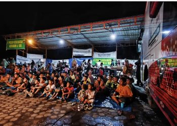 Pemprov Sumut Hibur Relawan dan Masyarakat Tapanuli Selatan Korban Bencana Dengan Nonton Bareng Film Agak Laen