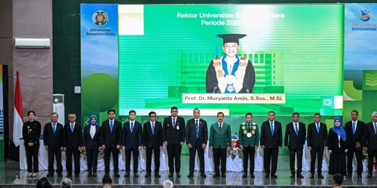 Prof Muryanto Amin Kembali Dilantik Jadi Rektor USU Periode 2026-2031
