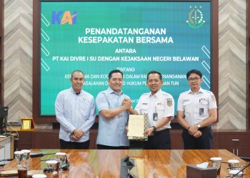 KAI Divre I Sumut Gandeng Kejari Belawan Perkuat Sinergitas Penyelesaian Permasalahan Hukum