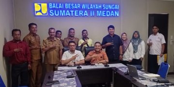 BBWS Sumatera II dan Pemkab Deliserdang Sepakat Rampungkan Segera Proyek Bendung Daerah Irigasi Serdang Kabupaten Deliserdang Sumut.