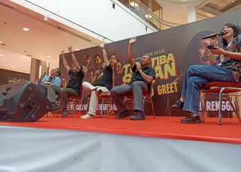 Warga Heboh, Medan Jadi Tempat Gala Premiere Film Tiba-Tiba Setan , Bus Setan Konvoi