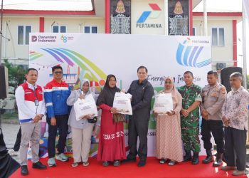 Pertamina Patra Niaga Regional Sumbagut Salurkan 1.000 Paket Sembako Lewat Pasar Murah di Lhokseumawe Aceh