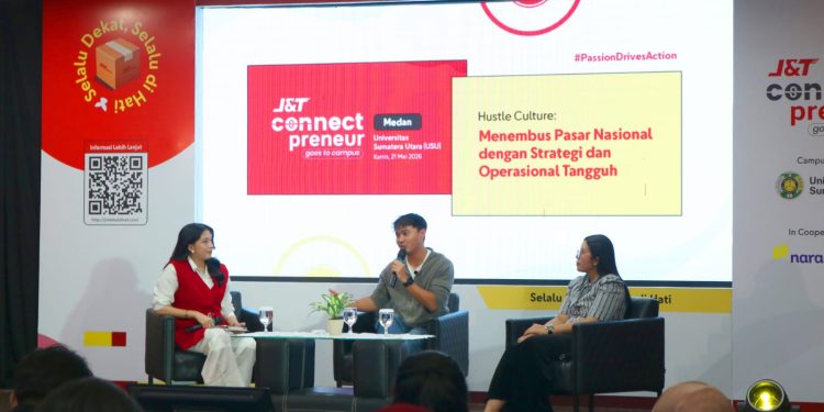 J&T Connect Preneur Goes to Campus Sambangi Medan, Dukung Bisnis Mahasiswa Scale-Up ke Pasar Nasional