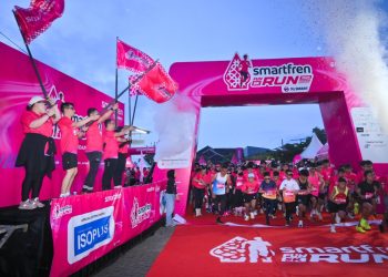 SMARTFREN Fun Run 2026 di Lampung Sukses, Kampanyekan “Jagoan Sinyal Se-Indonesia”