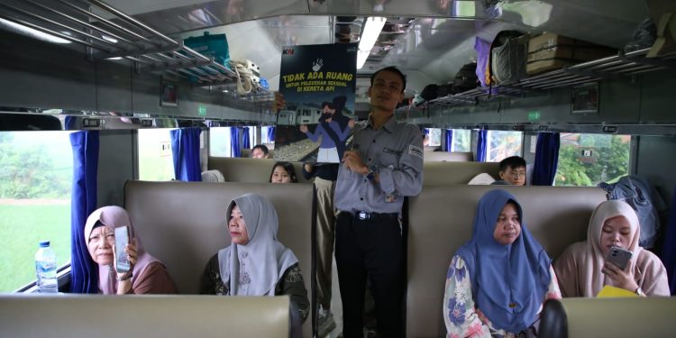 KAI Sumut – Railfans Sosialisasikan Pencegahan Pelecehan Seksual di Kereta Api