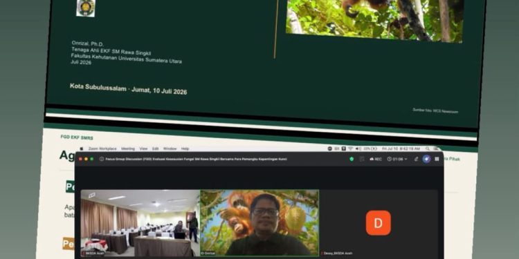 Tim Teknis EKF SM Rawa Singkil : Evaluasi Kesesuaian Fungsi SM Rawa Singkil Diperkuat dengan Data Register Terbaru