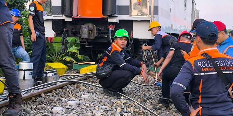 KAI Divre I Sumut Berhasil Evakuasi Sarana Anjlok KA Putri Deli dan Terapkan Rekayasa Pola Operasi Penumpang