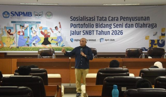 Unimed Gelar Sosialisasi Tata Cara Pembuatan Portofolio Seni dan Olahraga Jalur SNBT 2026