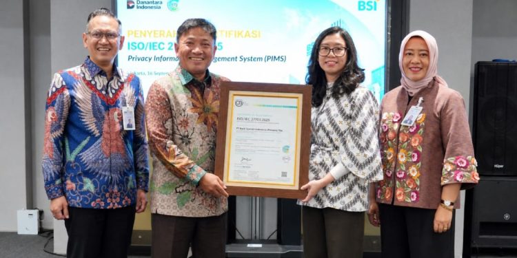 Utamakan Privasi Nasabah, BSI Raih Pengakuan Global untuk Sistem Keamanan Data Lewat Sertifikasi ISO 27701:2025