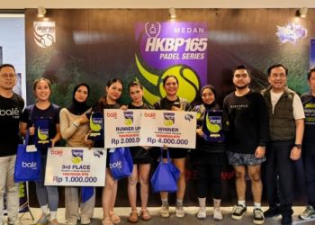 HKBP 165 Padel Series di Medan Sukses, Peminat Tinggi dan Pertandingan Penuh Rasa Kekeluargaan Dengan Tetap Suportif